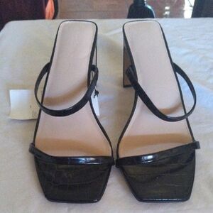 NWOT Black Strappy Women's Heels